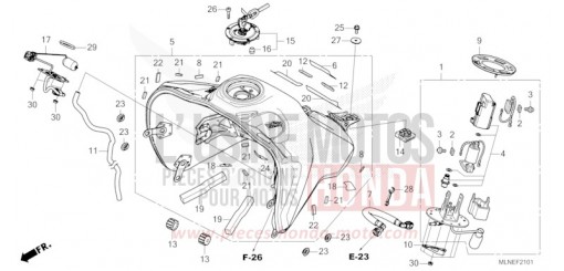 FUEL TANK/FUEL PUMP (2) CRF1100A4S de 2025
